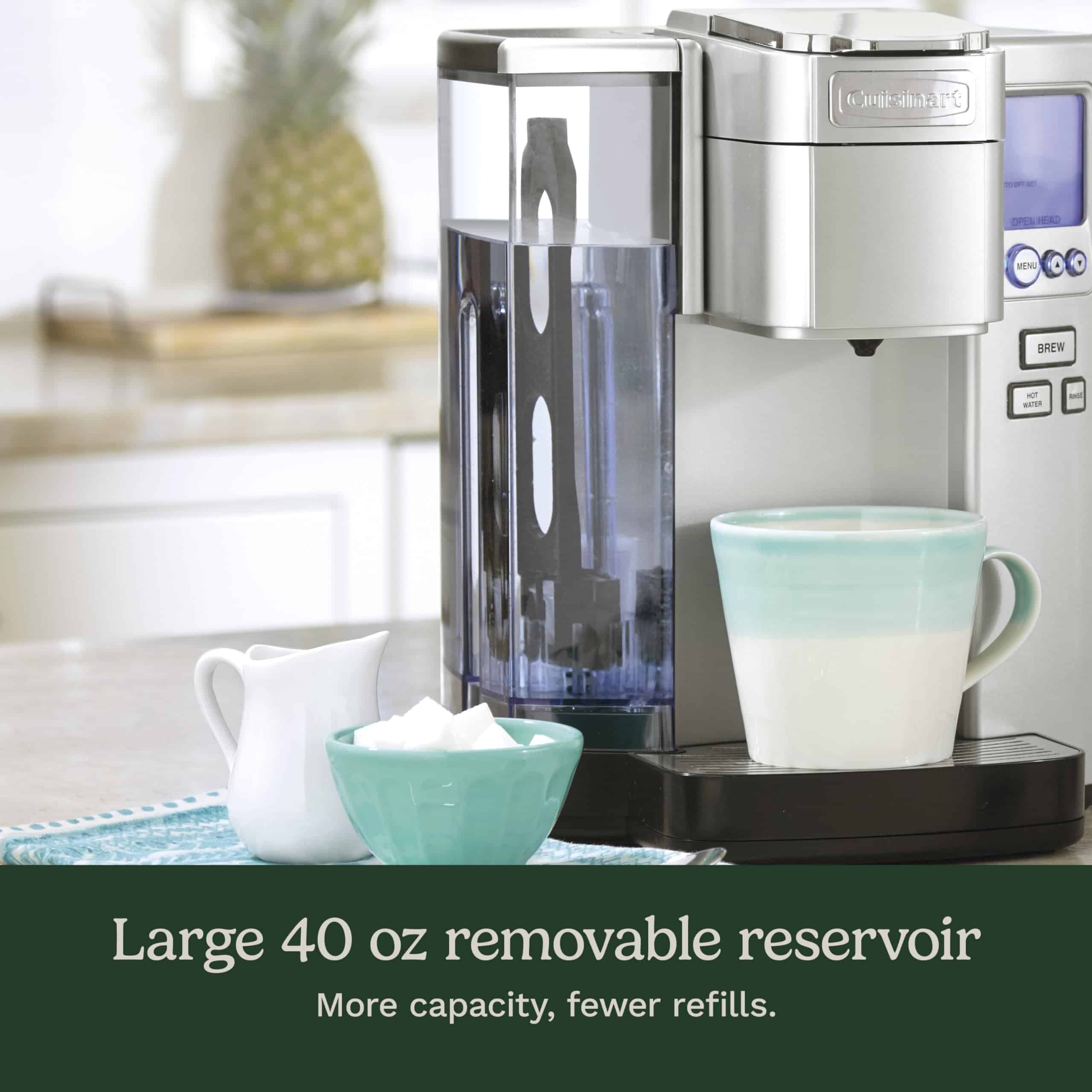 Cuisinart SS-10P1 Coffee Maker, Single Serve 72-Ounce Reservoir Coffee Machine, Stainless Steel, Silver