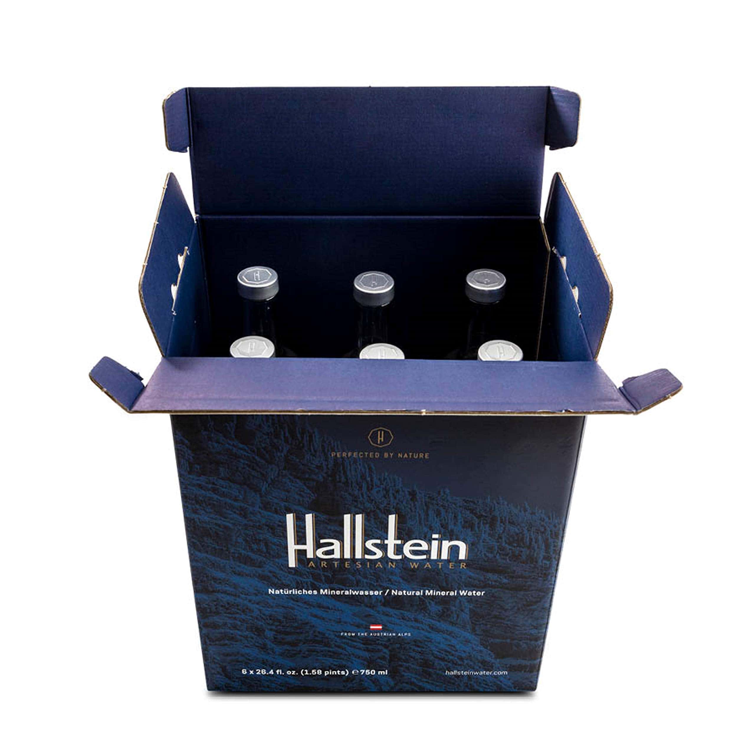 Hallstein Artesian Natural Alkaline Still Water (Non-Sparkling) - 25.4 fl oz (6 Glass Bottles)