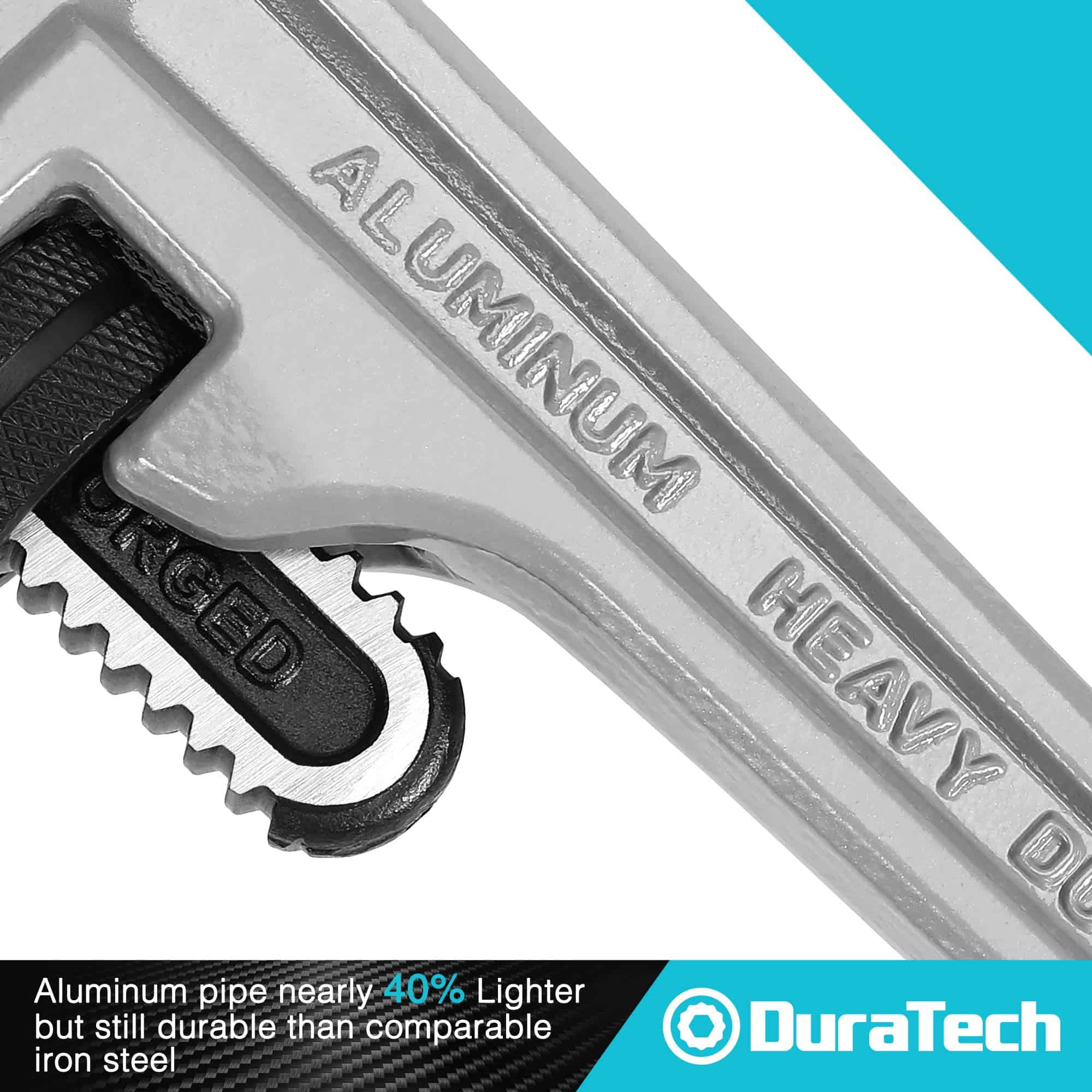 DURATECH 3-Piece Heavy Duty Aluminum Straight Pipe Wrench Set
