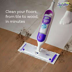 Swiffer PowerMop Multi-Surface Mop Kit for Floor Cleaning, Fresh Scent, Mopping Kit Includes PowerMop