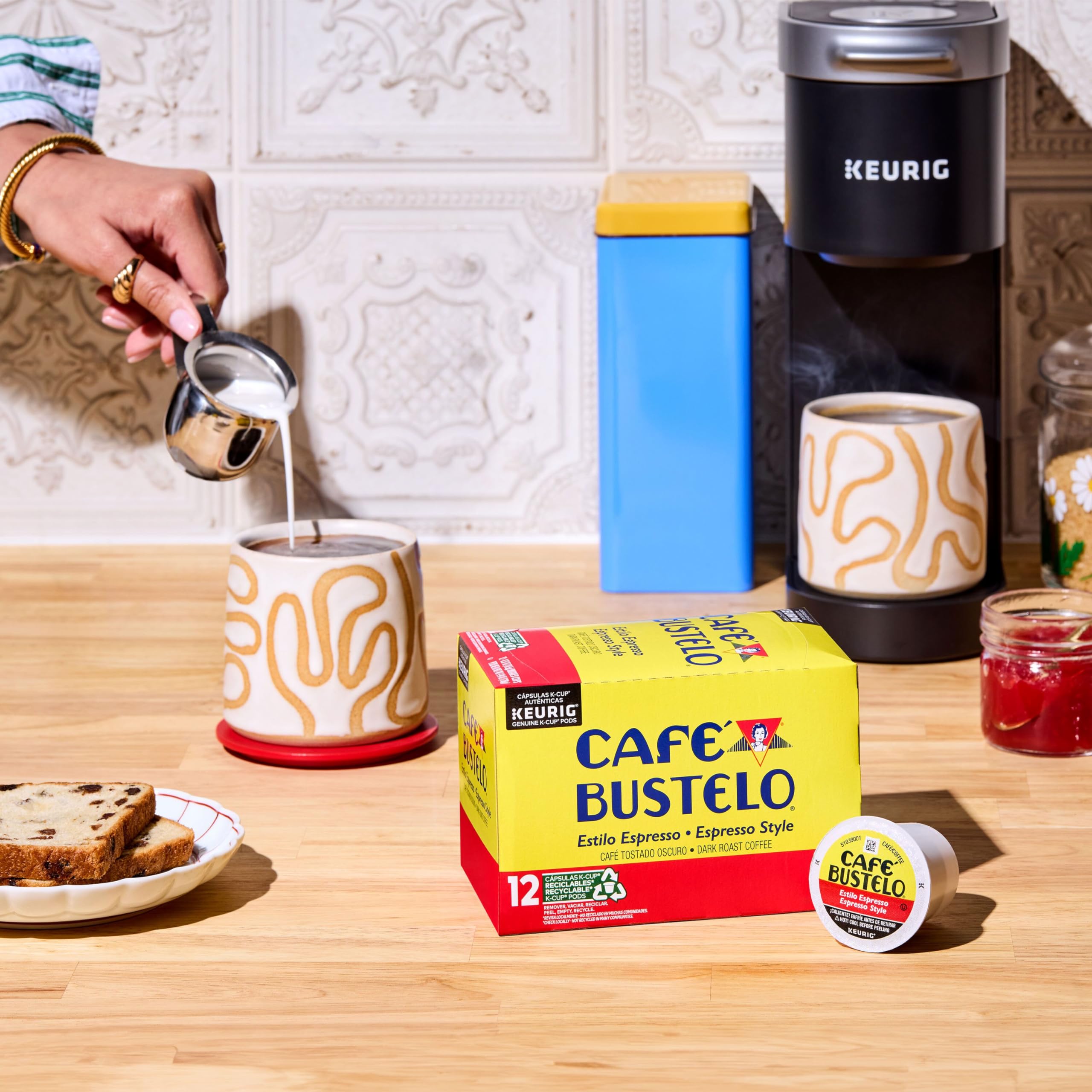 Café Bustelo Espresso Style Dark Roast Coffee, 72 Count Keurig K-Cup Pods