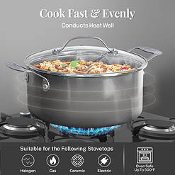 Gotham Steel 20 Pc Pots and Pans Set, Bakeware Set, Ceramic Cookware Set for Kitchen