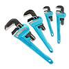 DURATECH 4-Piece Heavy Duty Pipe Wrench Set, Adjustable Plumbing Wrench, Malleable Cast Iron Handle, Exceed GGG Standard