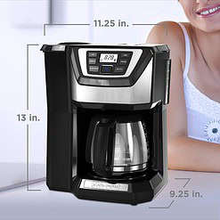 BLACK+DECKER CM5000B 12-Cup Mill and Brew Coffe Maker