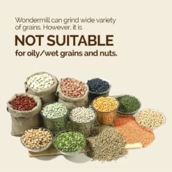 WONDERMILL Powerful High Speed Electric Grain Mill Grinder for Healthy Gluten-Free Flours