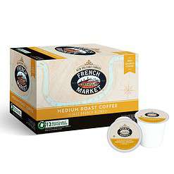French Market Jazz Brunch Blend Medium Roast Single Serve Coffee Pods, 12 Count Box (Pack of 6)