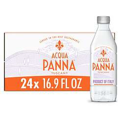 Acqua Panna Natural Spring Water, 16.9 Fl. Oz. Plastic Bottles, Pack of 24
