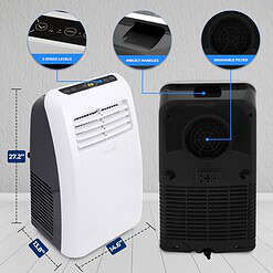 SereneLife 3-in-1 Portable Air Conditioner with Built-in Dehumidifier Function