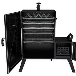 Dyna-Glo DGO1890BDC-D Wide Body Vertical Offset Charcoal Smoker, Black
