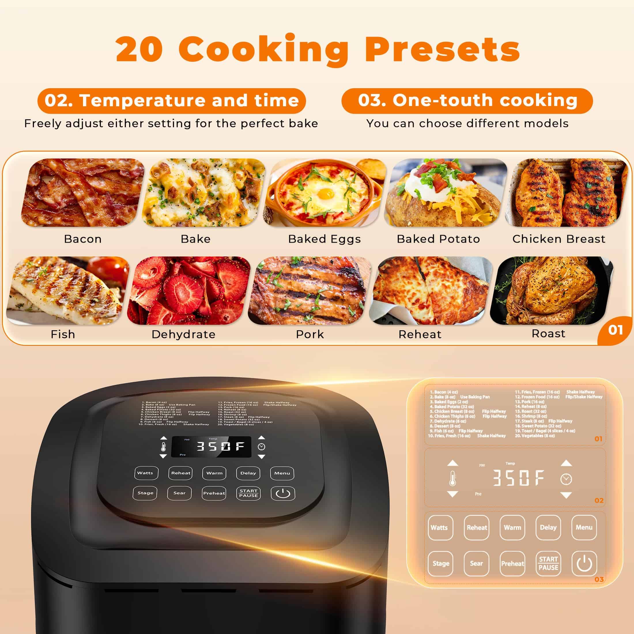 Nuwave Brio 10-in-1 Air Fryer 7.25Qt, Dishwasher Safe Basket, and App with 100+ Recipes - Black