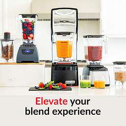Blendtec Total Blender Classic - Includes FourSide Jar (75 oz) - 10-Speed Professional-Grade Countertop Blender, Black