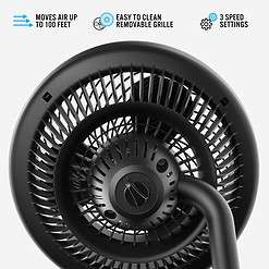 Vornado 783 Full-Size Whole Room Air Circulator Fan, Adjustable Height, 3 Speeds, Black
