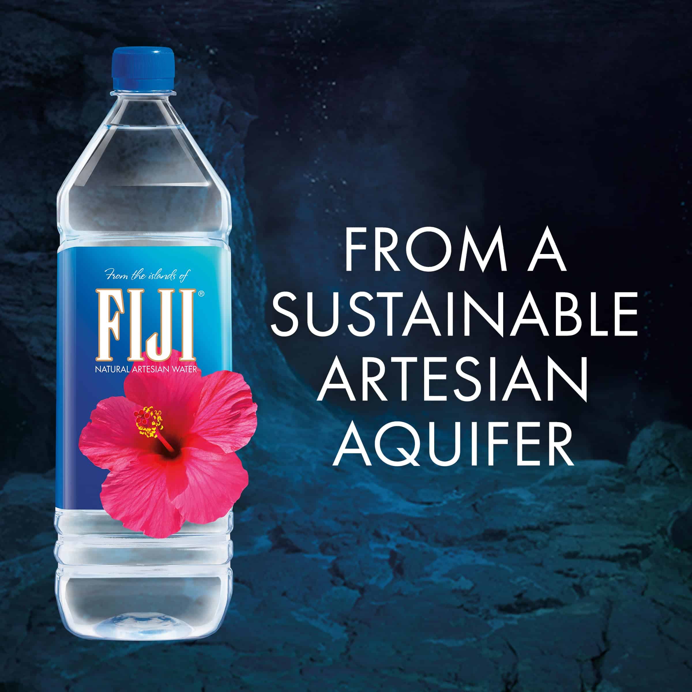 FIJI Natural Artesian Bottled Water 1.5 Liters / 50.7 Fl Ounce (Pack of 12) - Natural Electrolytes