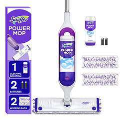 Swiffer PowerMop Multi-Surface Mop Kit for Floor Cleaning, Fresh Scent, Mopping Kit Includes PowerMop