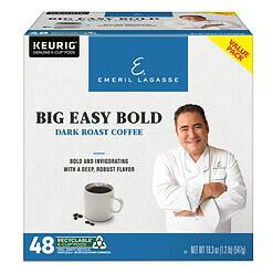 Emeril Big Easy Bold Single-Serve Keurig K-Cup Pods, Dark Roast Coffee Pods, 48 Count