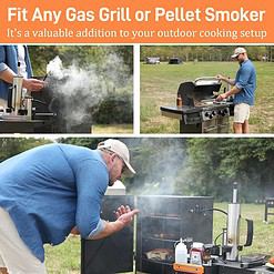 GANGSHELO Portable Electric Smoker Pellet Accessory Works with Any BBQ Grill Add Your Favorite Blend