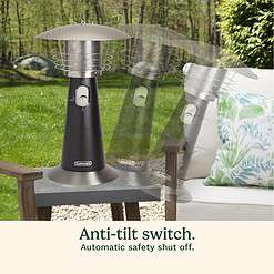 Cuisinart COH-500 Portable Tabletop Patio, 11 000 BTU Outdoor Propane Heater, Black