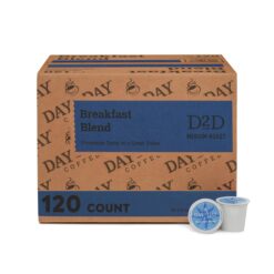 Day To Day 120-Count Breakfast Blend, Medium Roast Single Serve Coffee Pods for K Cups Keurig Brewers