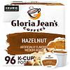 Gloria Jean's Hazelnut Keurig Single-Serve K-Cup Pods, Medium Roast Coffee, 96 Count (4 Packs of 24)