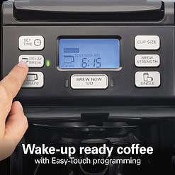 Hamilton Beach 49902 FlexBrew Trio 2-Way Coffee Maker, Black - Fast Brewing