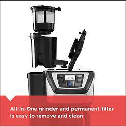 BLACK+DECKER CM5000B 12-Cup Mill and Brew Coffe Maker