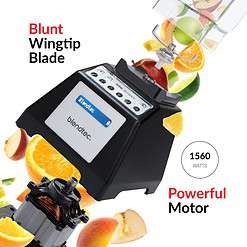 Blendtec Total Blender Classic - Includes FourSide Jar (75 oz) - 10-Speed Professional-Grade Countertop Blender, Black