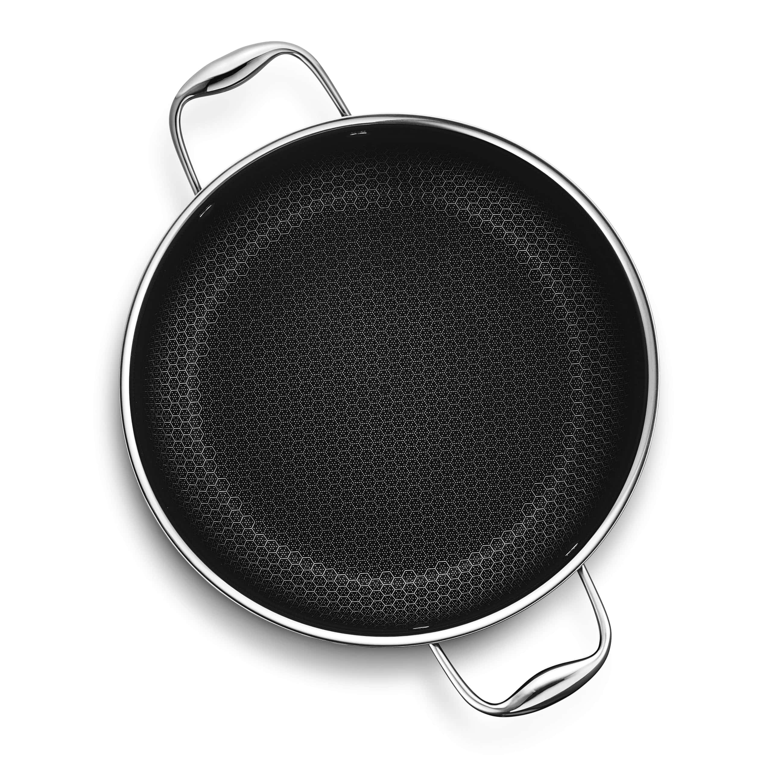 HexClad Hybrid Nonstick 8-Quart Stockpot with Tempered Glass Lid, Dishwasher Safe, Induction Ready, Compatible with All Cooktops