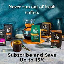 Peet's Coffee, Dark Roast K-Cup Pods for Keurig Brewers - Organic Alma de la Tierra, USDA Organic 60 Count (6 Boxes of 10 K-Cup Pods)