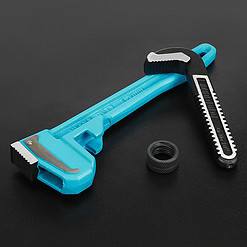 DURATECH 4-Piece Heavy Duty Pipe Wrench Set, Adjustable Plumbing Wrench, Malleable Cast Iron Handle, Exceed GGG Standard