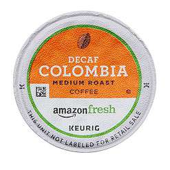 AmazonFresh 80 Ct. K-Cups, Decaf Colombia Medium Roast, Keurig K-Cup Brewer Compatible