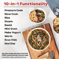 Instant Pot Pro 10-in-1 Pressure Cooker, Slow Cooker, Rice/Grain Cooker, Steamer, Sauté, Black, 6 Quart