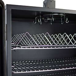 Dyna-Glo DGO1890BDC-D Wide Body Vertical Offset Charcoal Smoker, Black