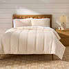 Better Homes & Gardens 3-Piece Cream Cozy Knit Comforter Set, Adult, Full/Queen