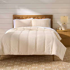 Better Homes & Gardens 3-Piece Cream Cozy Knit Comforter Set, Adult, Full/Queen