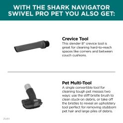 Shark ZU51 Navigator Swivel Pro Pet Upright Vacuum with Self-Cleaning Brushroll