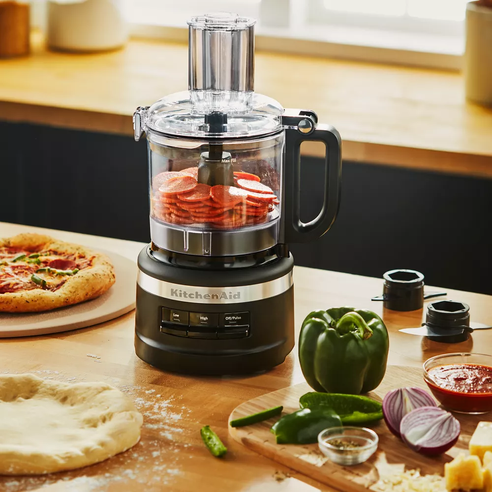 KitchenAid KFP0718BM 7 Cup Food Processor - Black