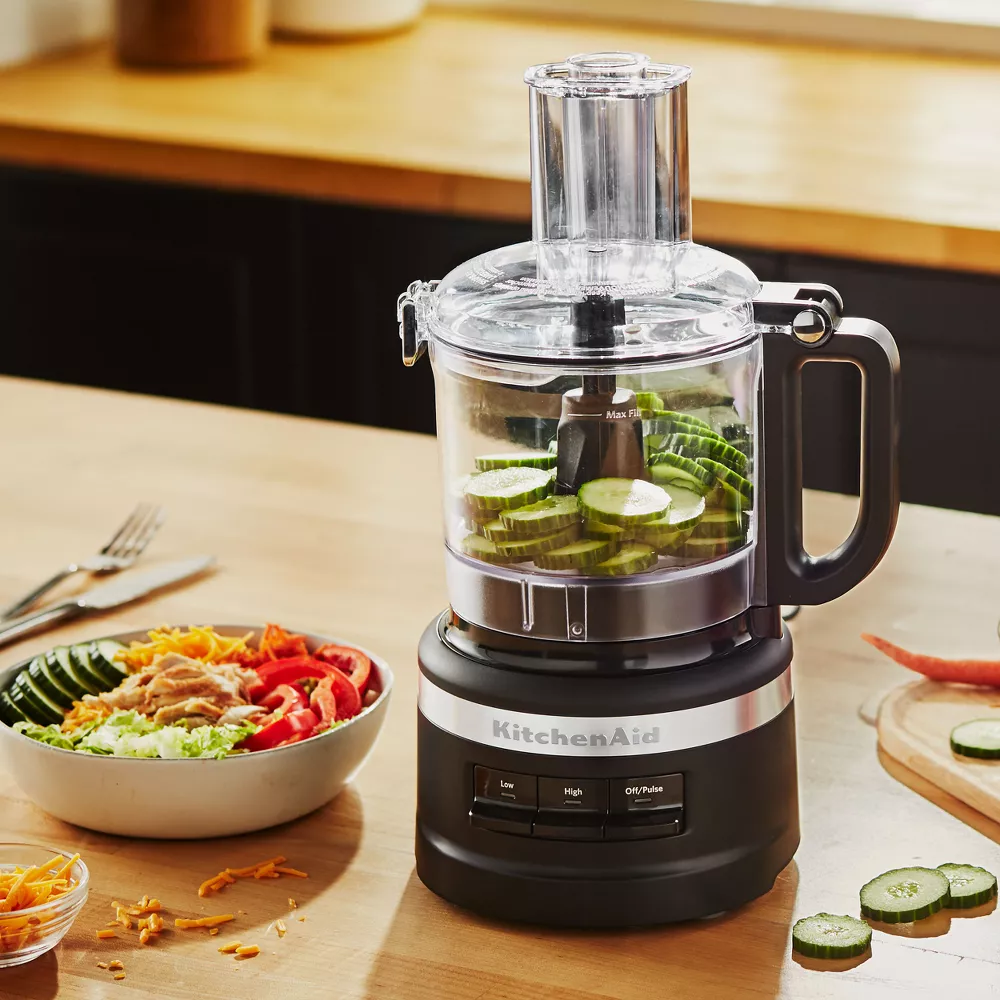 KitchenAid KFP0718BM 7 Cup Food Processor - Black