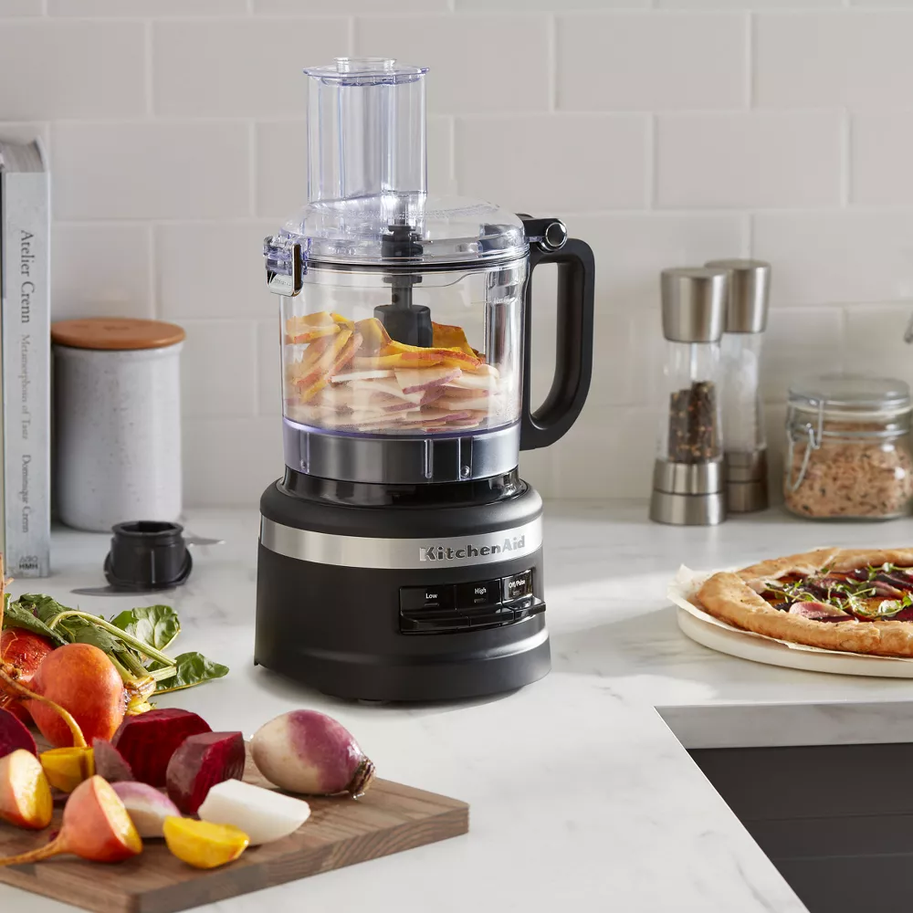KitchenAid KFP0718BM 7 Cup Food Processor - Black