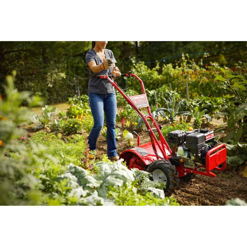 Troy-Bilt Super Bronco 16 in. 208 cc OHV Engine Rear Tine Counter Rotating Gas Garden Tiller with Power Reverse