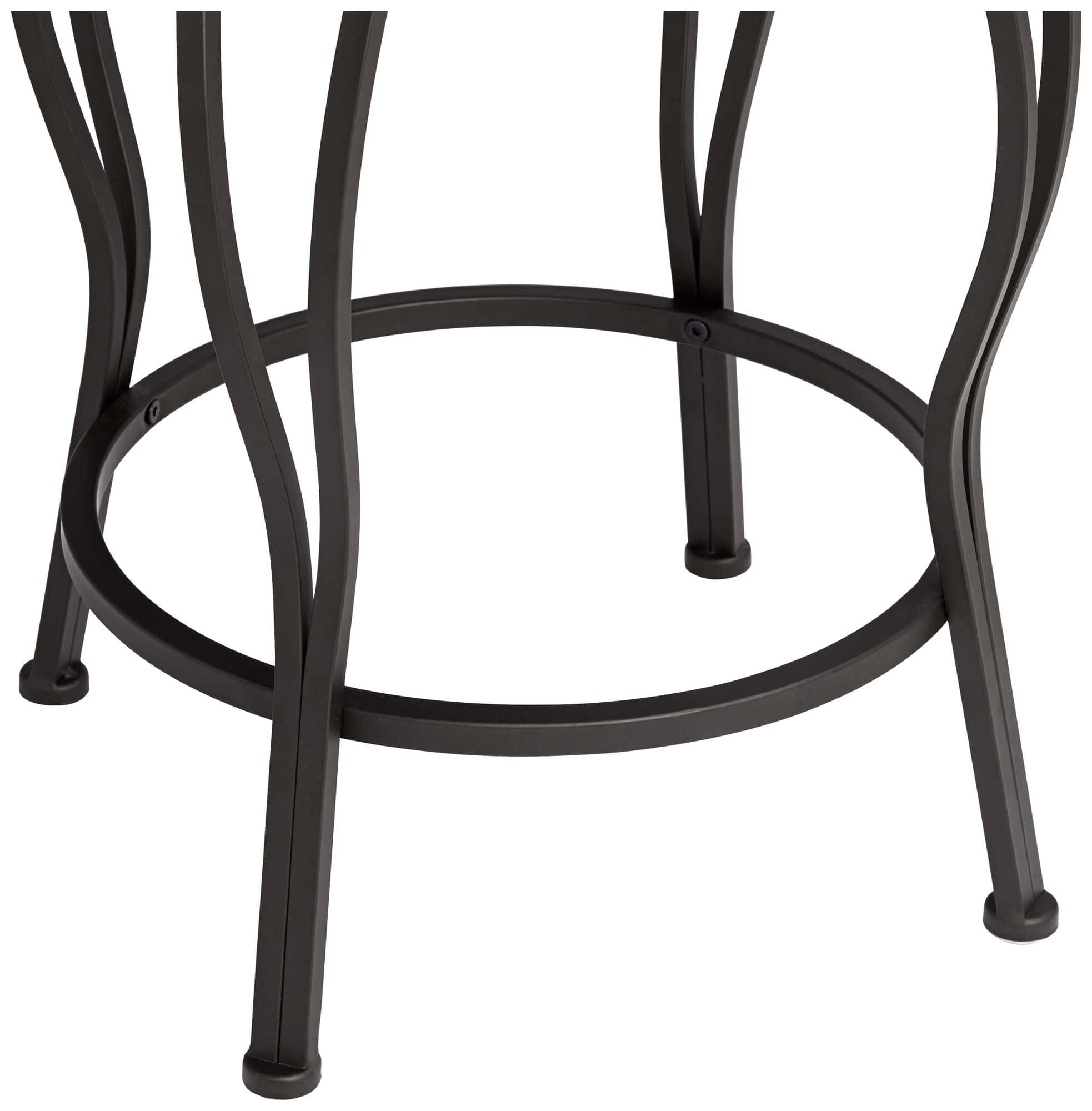 55 Downing Street Alberta 24" High Traditional Style Swivel Counter Stools Set of 2