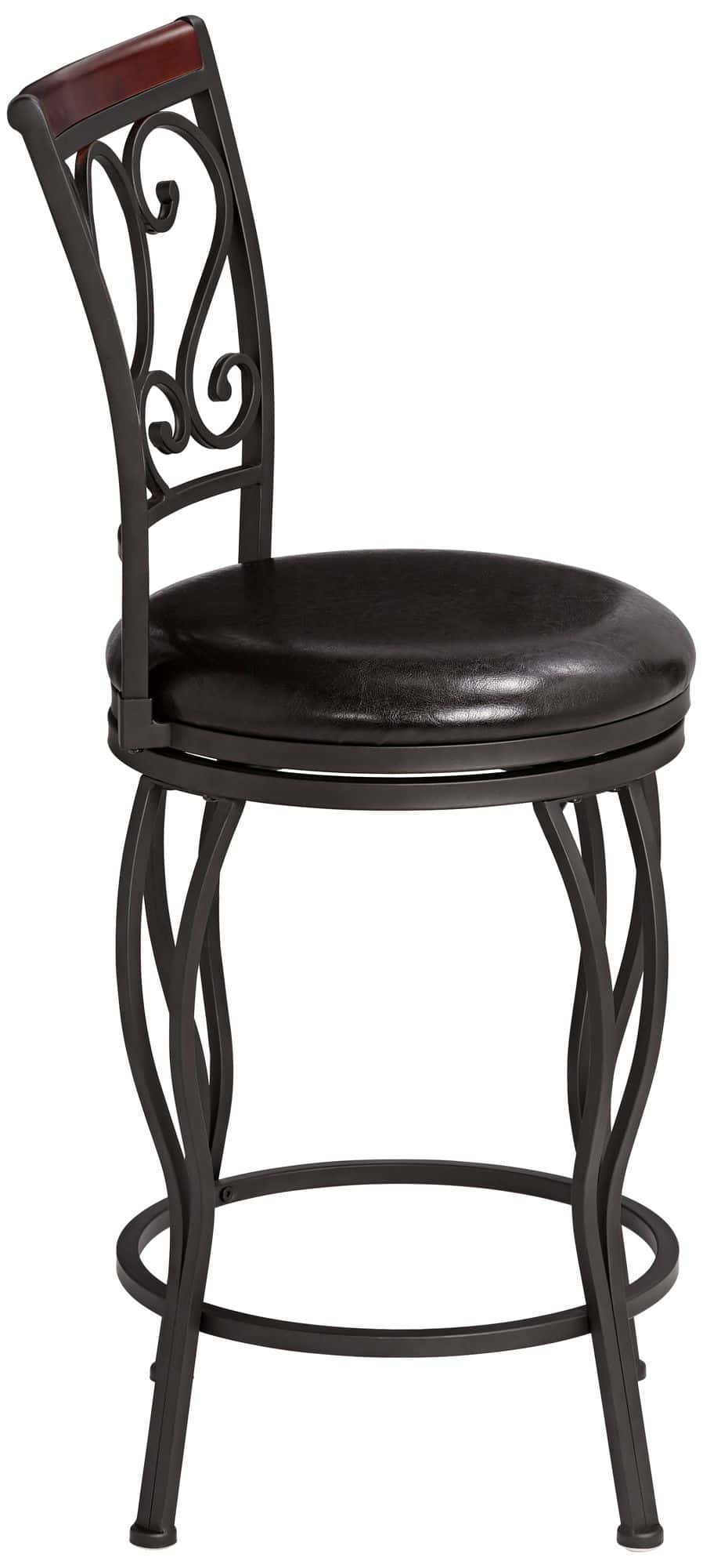 55 Downing Street Alberta 24" High Traditional Style Swivel Counter Stools Set of 2