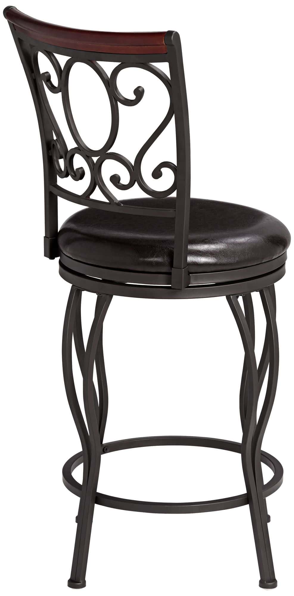 55 Downing Street Alberta 24" High Traditional Style Swivel Counter Stools Set of 2