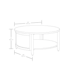 Better Homes & Gardens Springwood Caning Coffee Table, Light Honey Finish