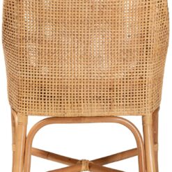 Baxton Studio Bella Natural Brown Rattan Dining Chair