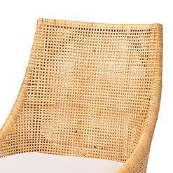 Baxton Studio Bella Natural Brown Rattan Dining Chair