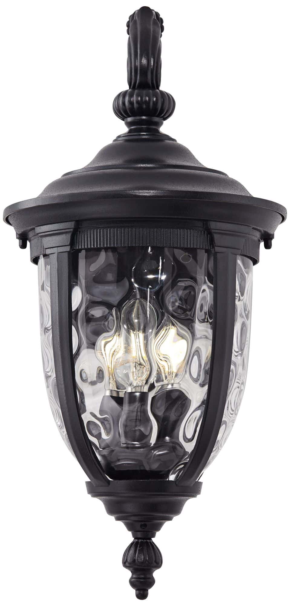 John Timberland Bellagio 20 1/2" High Black Downbridge Outdoor Wall Light