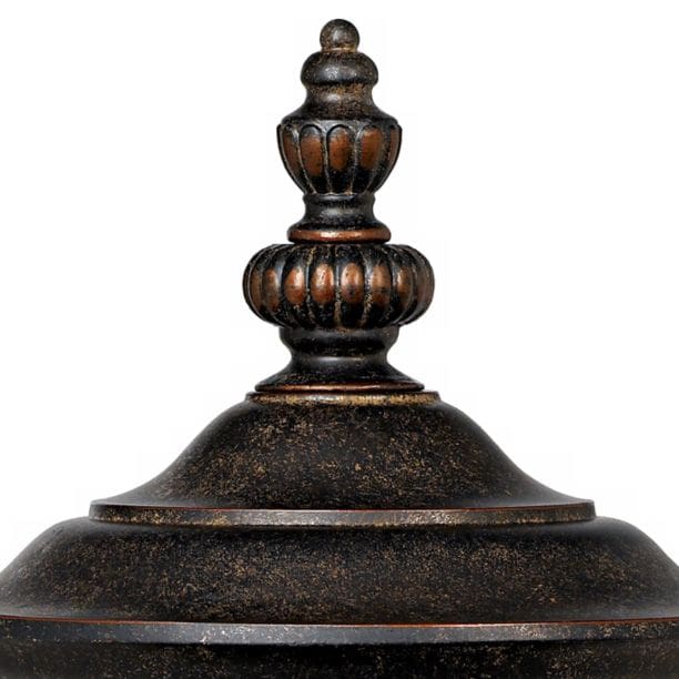 John Timberland Bellagio 22 3/4" High Bronze Post Light with Pier Mount Adapter