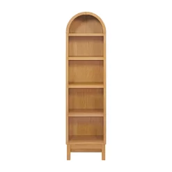 Better Homes & Gardens Juliet Narrow Arch Bookcase, Light Honey Finish