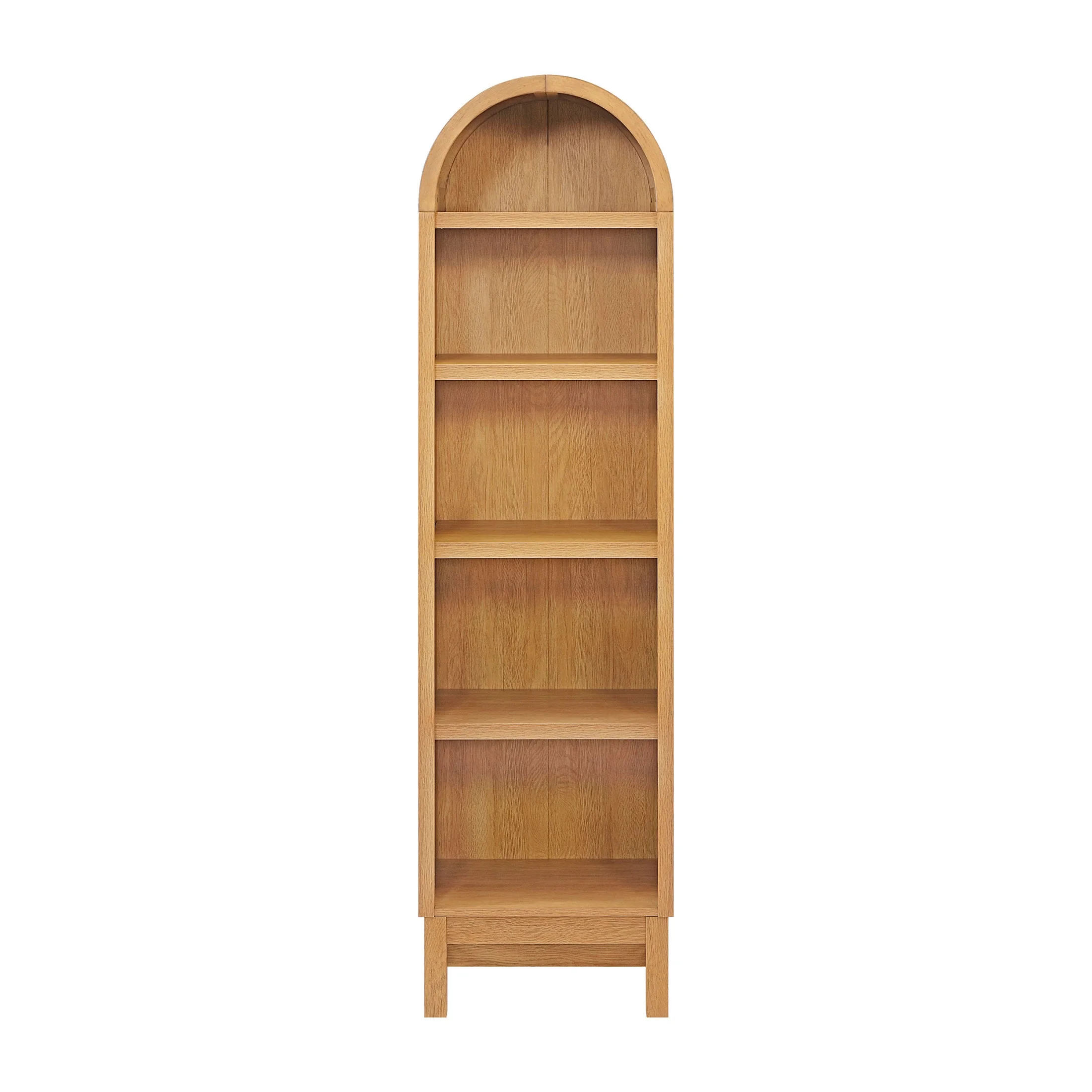 Better Homes & Gardens Juliet Narrow Arch Bookcase, Light Honey Finish