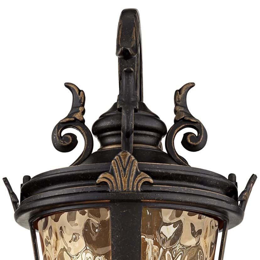 John Timberland Casa Marseille 21 1/2" Traditional Scroll Bronze Outdoor Wall Light